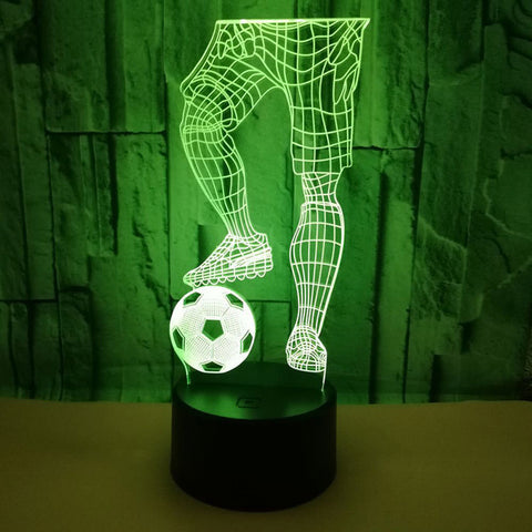 Football Lover 3D LED Night Lights with remote