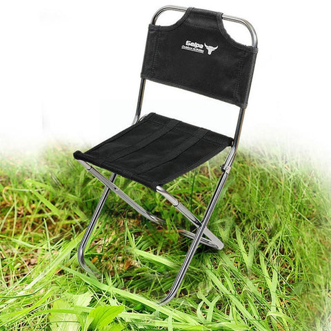 Outdoor Climbing Folding Chair Camping Barbecue Backrest Portable Train Chair