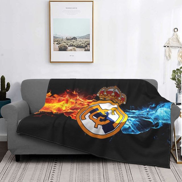 Real Madrids Anime printed Ultra-Soft Micro Fleece Blanket