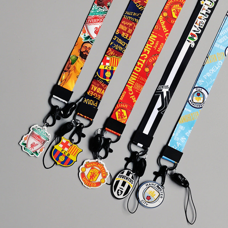 Football Mobile Phone Long Neck Lanyard