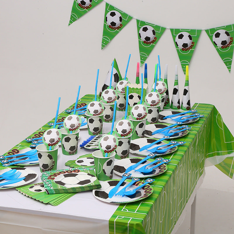 Football theme Party Tableware Plates