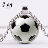 SIAN Novelty Fashion Soccer Pendant Necklace