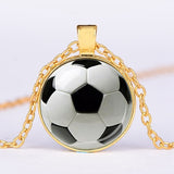 SIAN Novelty Fashion Soccer Pendant Necklace